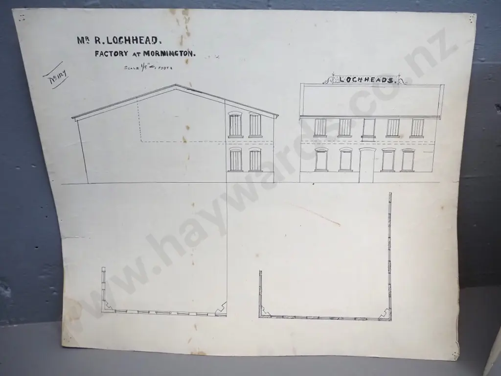 5x architectural plans for Dunedin houses  (varying condition) Image 1++
