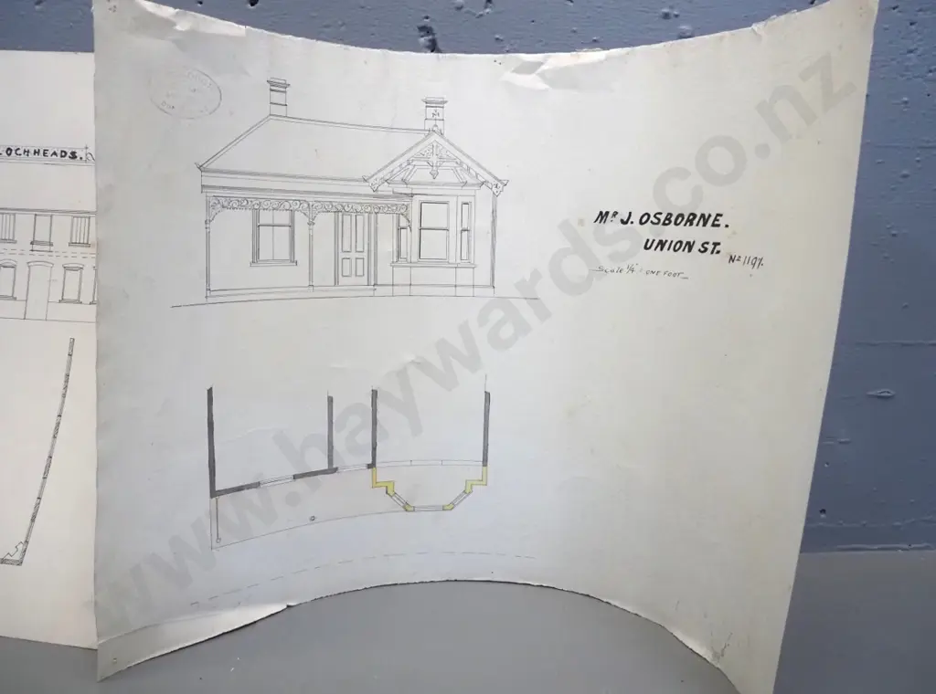 5x architectural plans for Dunedin houses  (varying condition) Image 1++