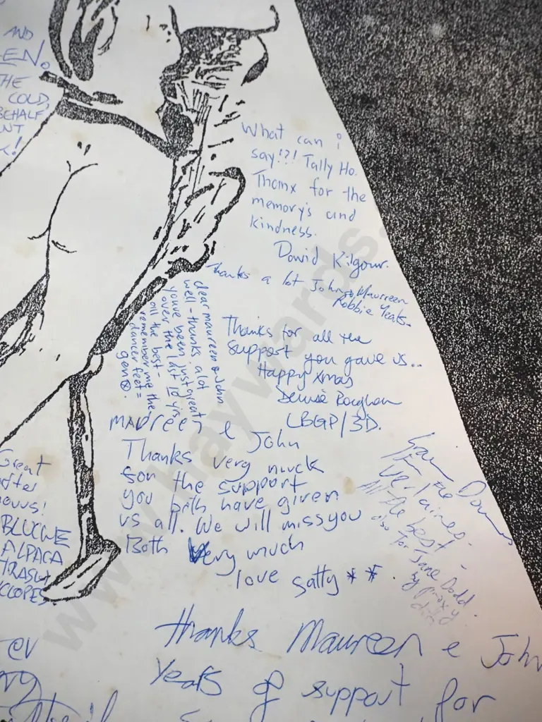 music poster for Verlaines & The Clean Empire Tavern, signed by Graeme Downs, David Kilgour, Martin Phillipps and other Image 1++