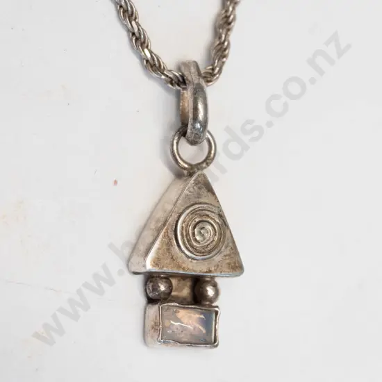 silver necklace stamped 925