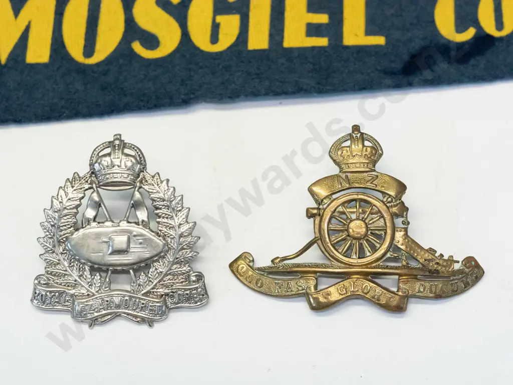 'The Boys Brigade 1st Mosgiel Coy' flag & 2  badges Image 1++