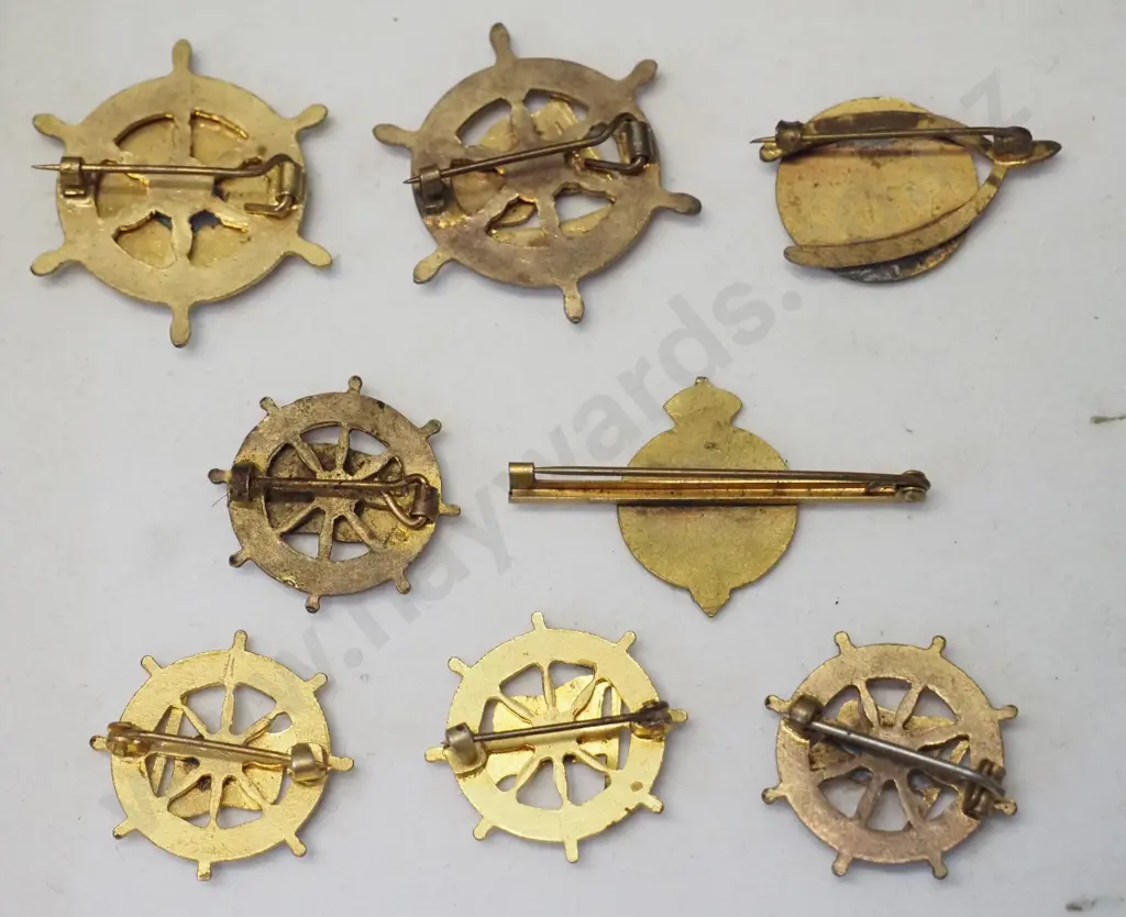 assorted P&O and Orient Line enamel badges - Strathmore, Orcades, Ranchi, Oronsay tie pin etc. Image 1++