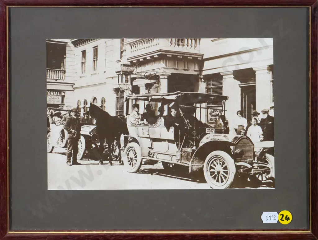framed reproduction photographic print "Main St Queenstown" H-153 W-225 Image 1++