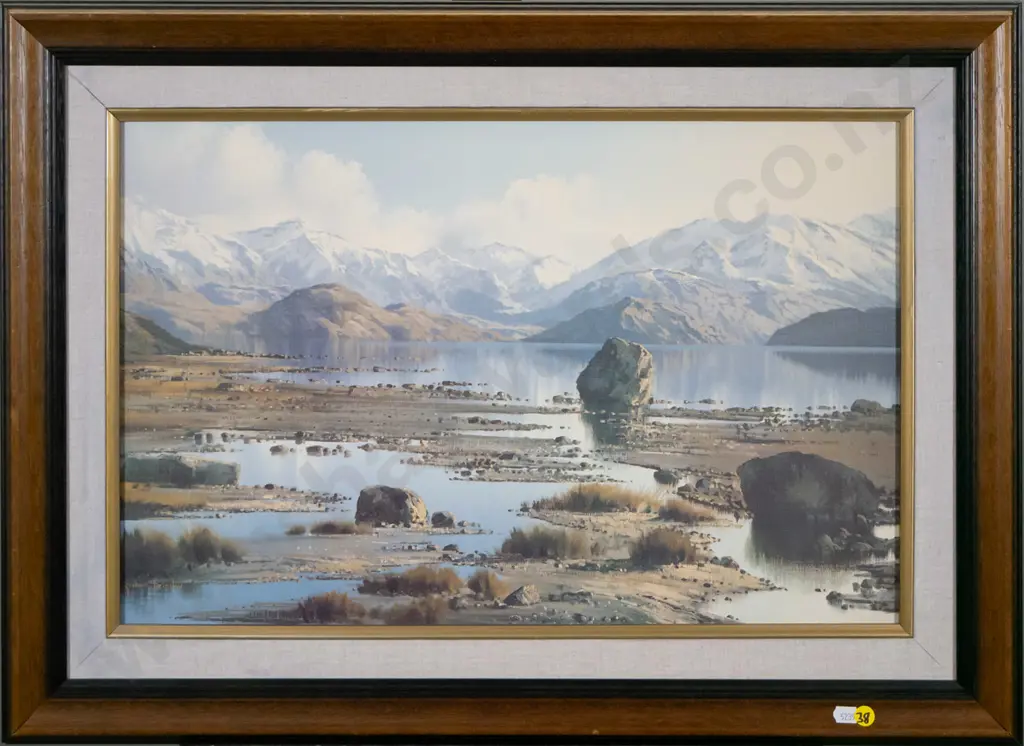 framed Grahame Brinsley print "Wanaka" H-350 W-545 Image 1++