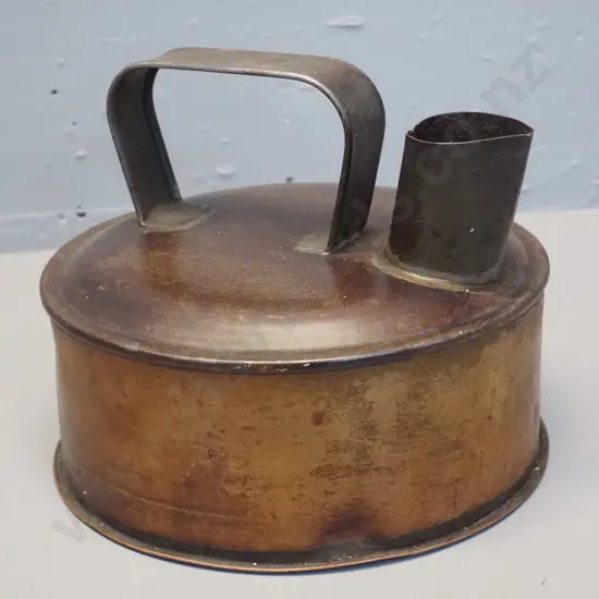 vintage copper and tin stove kettle H-160 D-210