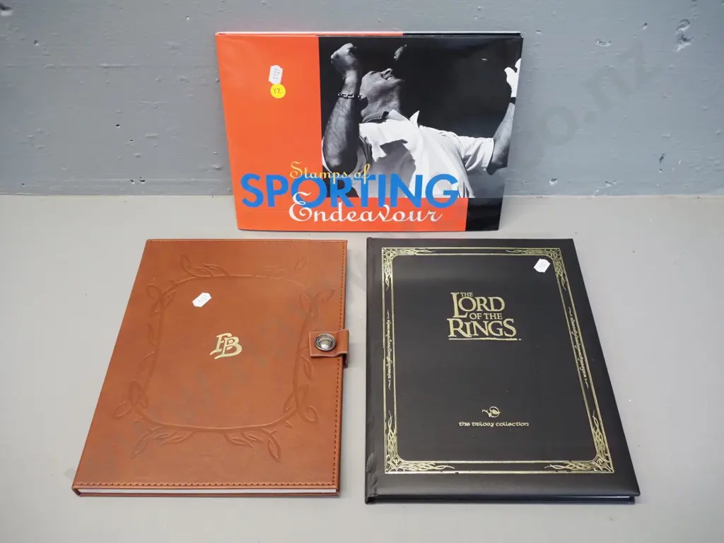 3 collector's NZ stamp sets - 2 Lord of the Rings themed, Sporting Endeavour Image 1++