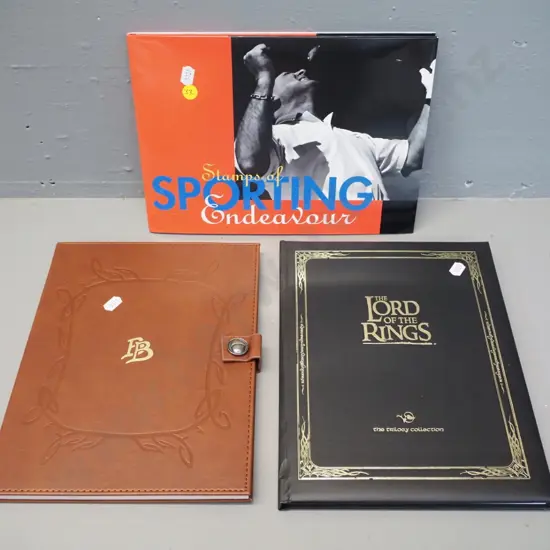 3 collector's NZ stamp sets - 2 Lord of the Rings themed, Sporting Endeavour