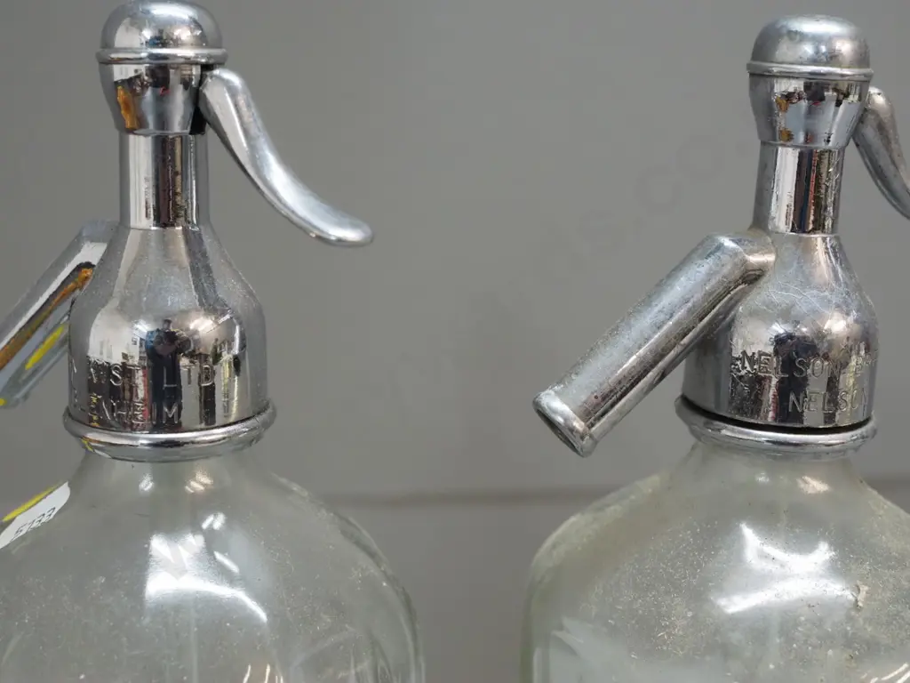 2 vintage soda syphons - Van Kist Blenheim and Nelson Breweries Image 1++