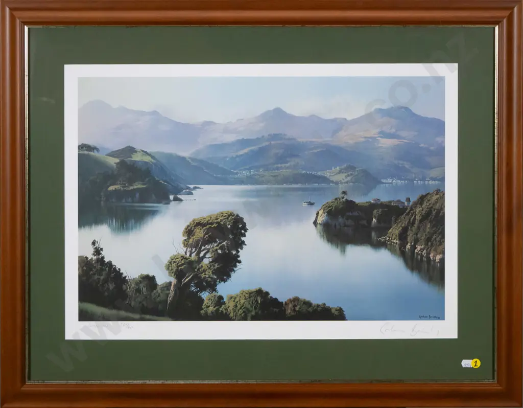 framed Grahame Brinsley ltd edition print 267/450 "Dunedin" H-380 W-580 Image 1++