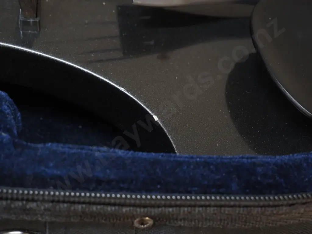 Cremona solid body electric violin with bow and fitted case - a few nicks to finish Image 1++