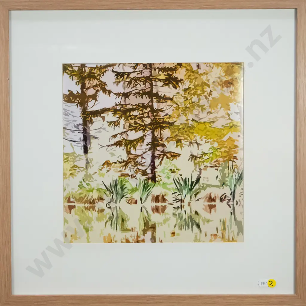 framed print - tree scene H-290 W-290 Image 1++