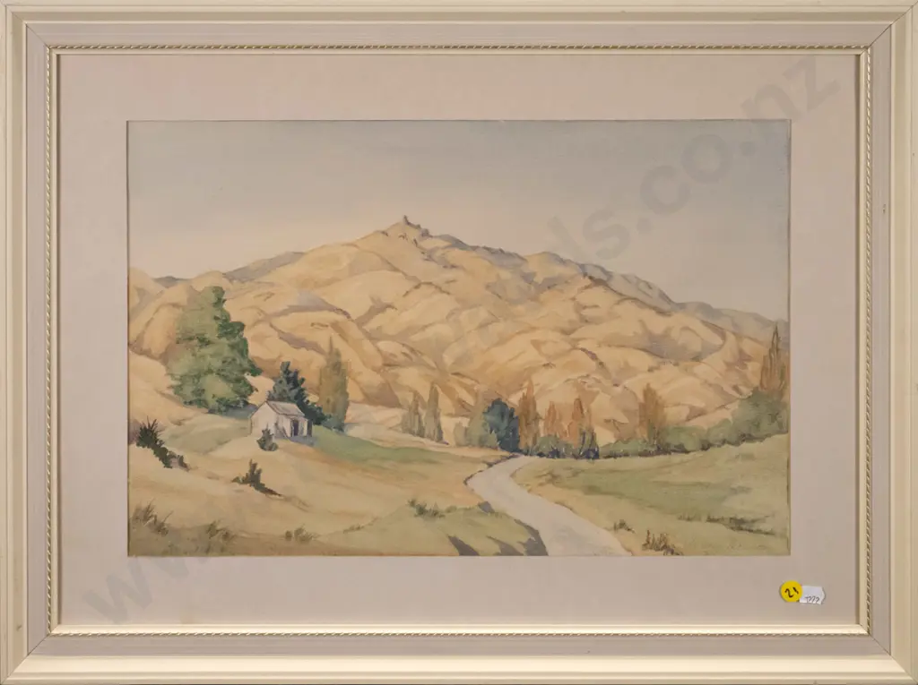 Nancy Thomson - framed watercolour "Near Clyde"  H-290 W-430 Image 1++