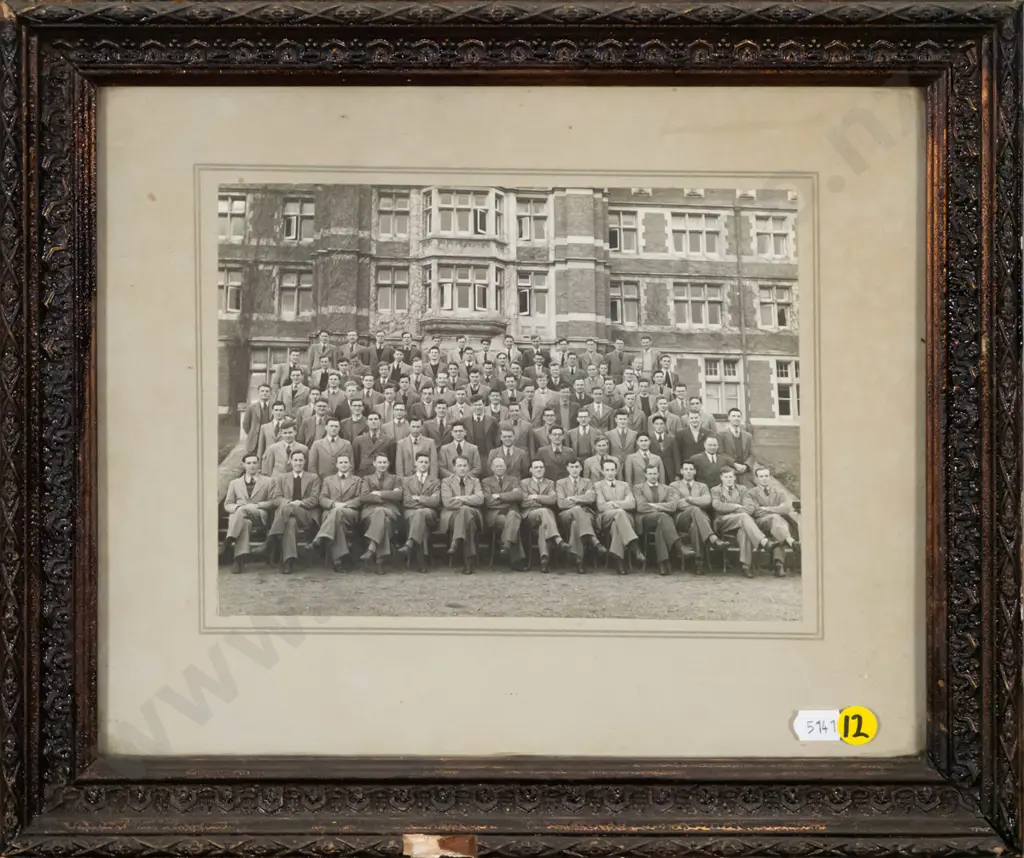 framed vintage photograph - Knox College 1950 (slight damage to frame) H-150 W-200 Image 1++
