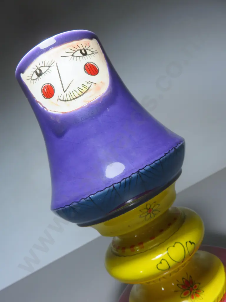 Superb mid-century Alvino Bagni of Italy “Chess Piece” vase Image 1++