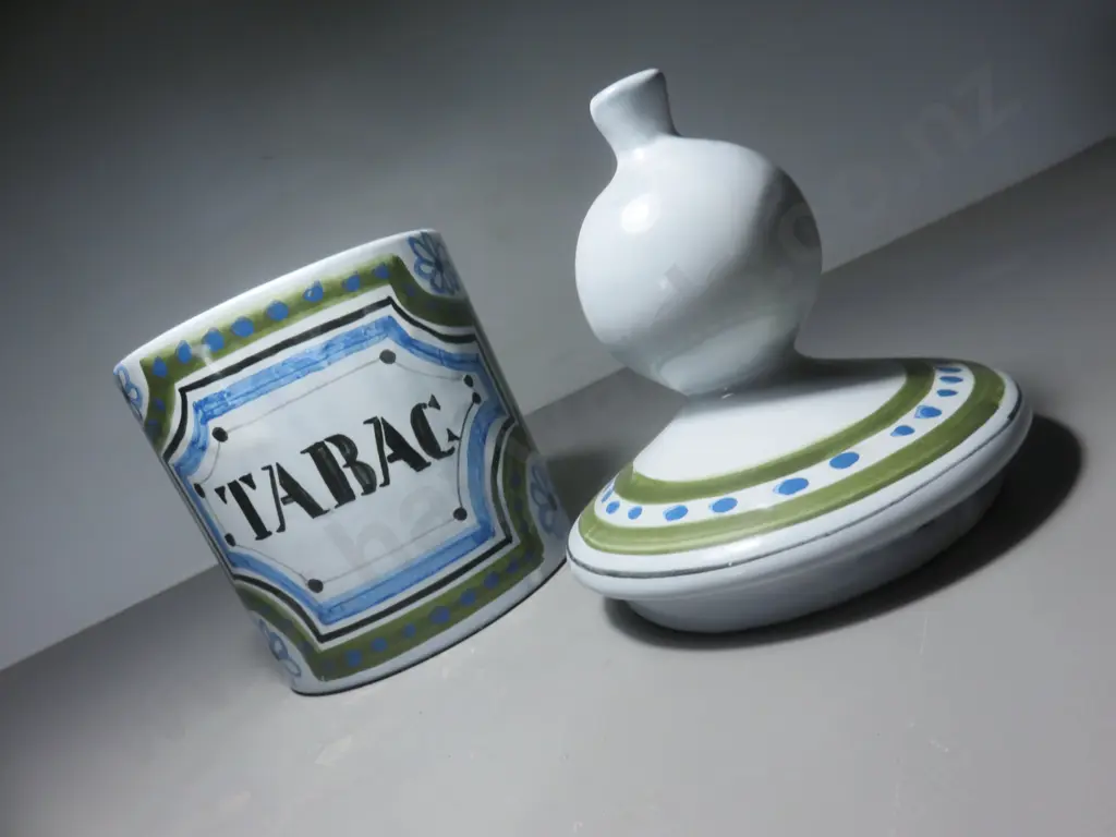 Large Mid-century Roger Capron of Vallauris, southern France, lidded vessel Image 1++