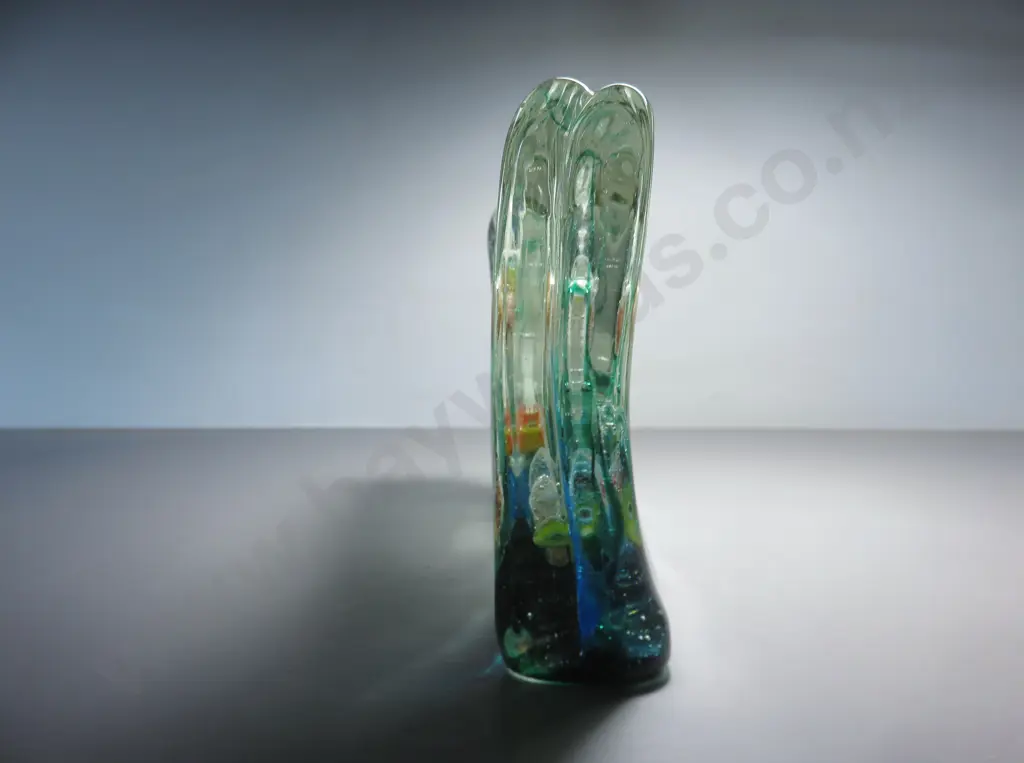 Superb mid-century decorative art glass murano aquarium block Image 1++