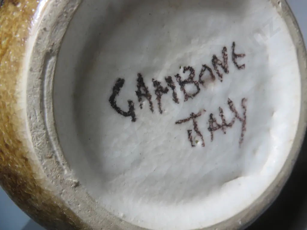 Superb early Guido Gambone of Italy pottery Vase Image 1++