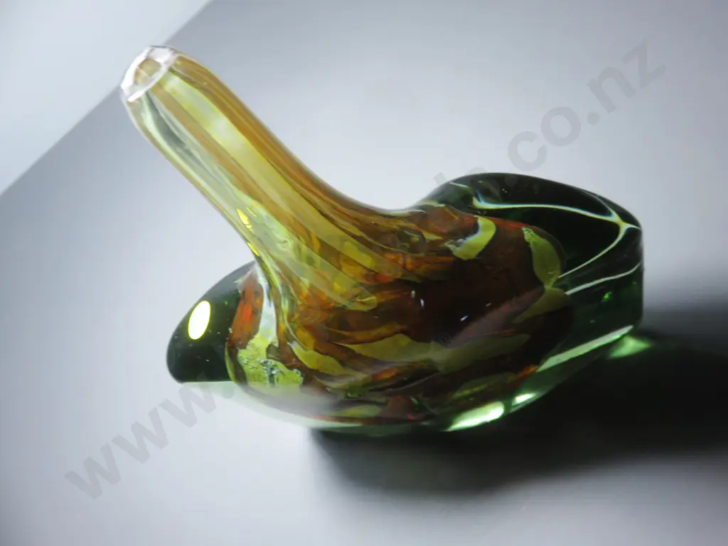Early Mdina of Malta Fish Head art glass vase Image 1++