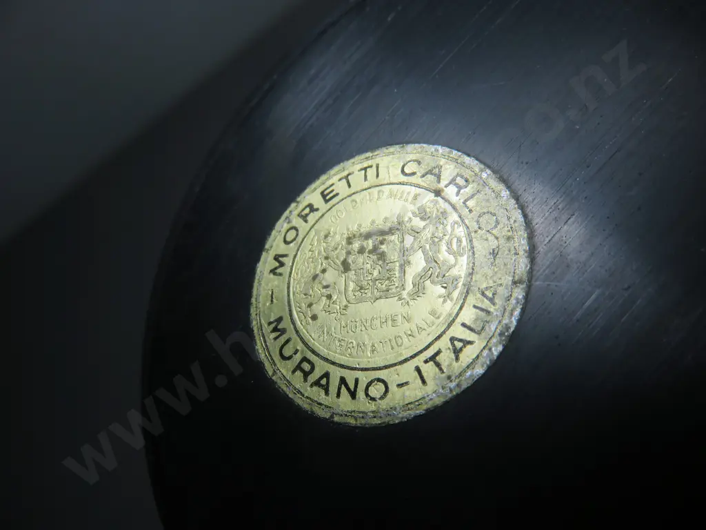 Handsome mid-century Carlo Moretti of Murano, Italian art glass vase Image 1++