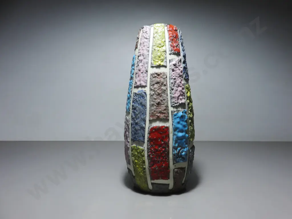 Classic mid-century Fratelli Fanciullacci of Italy “Brick” vase Image 1++