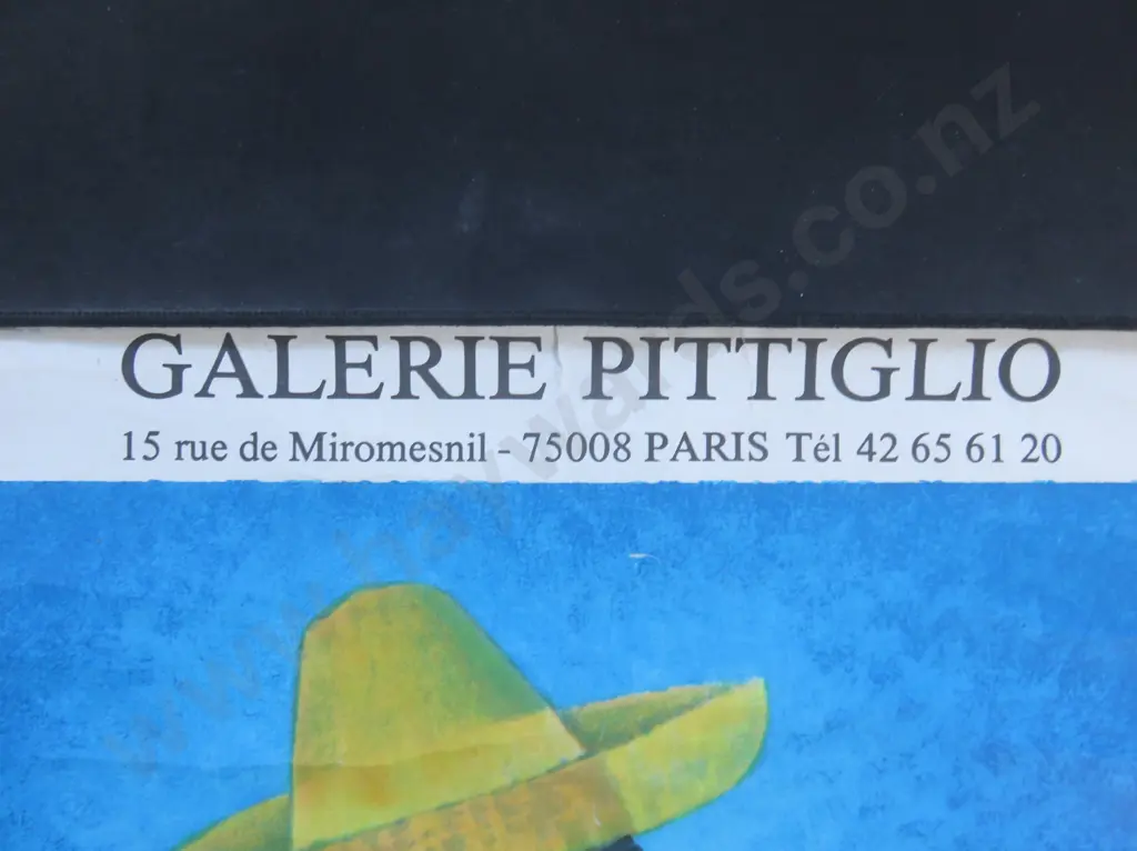 1989 Paris Gallery exhibition print featuring the work of Louis Toffoli Image 1++
