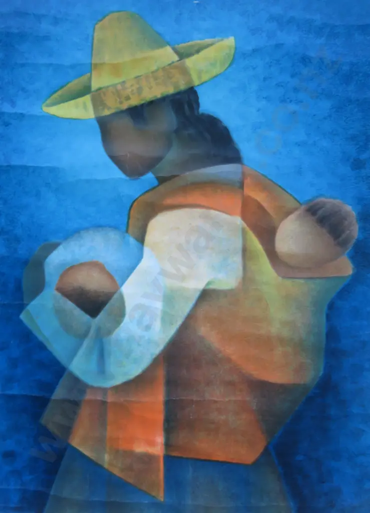 1989 Paris Gallery exhibition print featuring the work of Louis Toffoli Image 1++