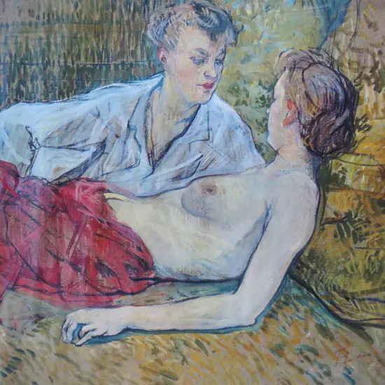 Art Print featuring the work of Henri de Toulouse-Lautrec