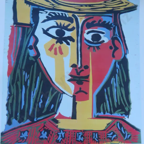 1989 Picasso Linocuts Gallery exhibition poster for the Auckland City Art Gallery