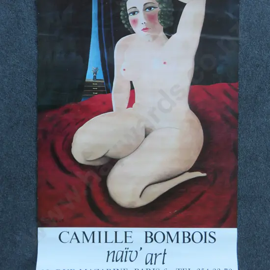 1981 Paris Gallery Exhibition Poster featuring Camille Bombois