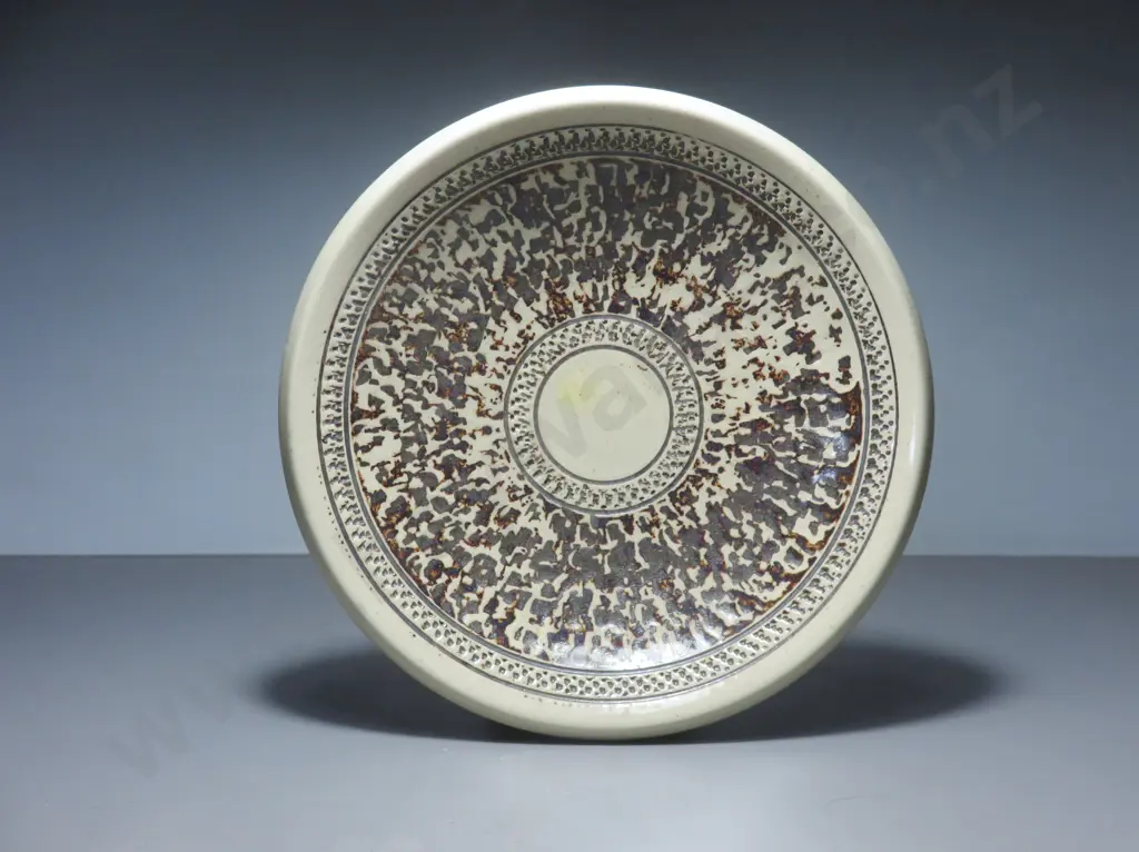 Early Purbeck pottery textured plate Image 1++