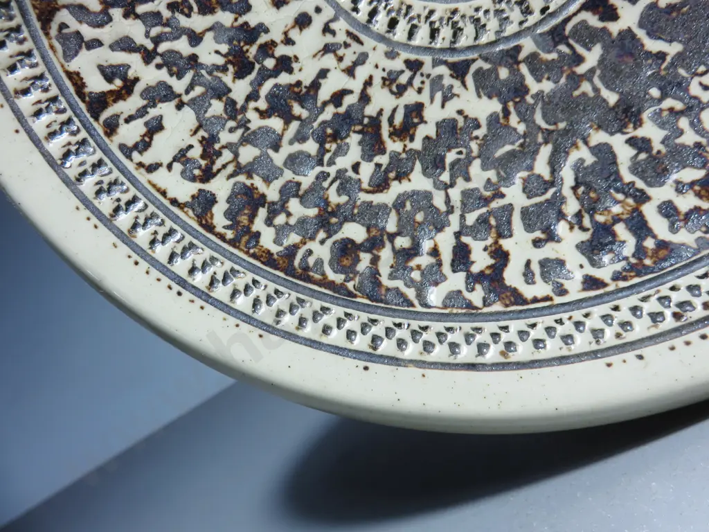 Early Purbeck pottery textured plate Image 1++