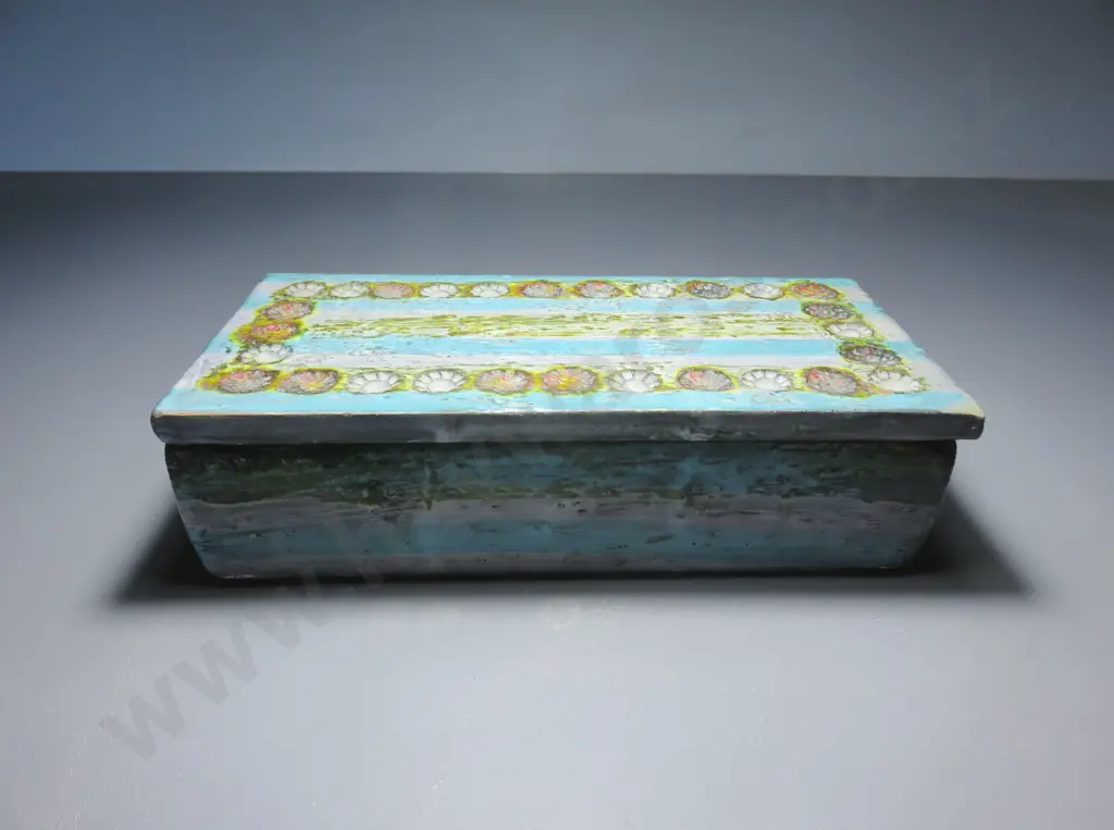 Important mid-century Aldo Londi for Bitossi of Italy lidded box Image 1++