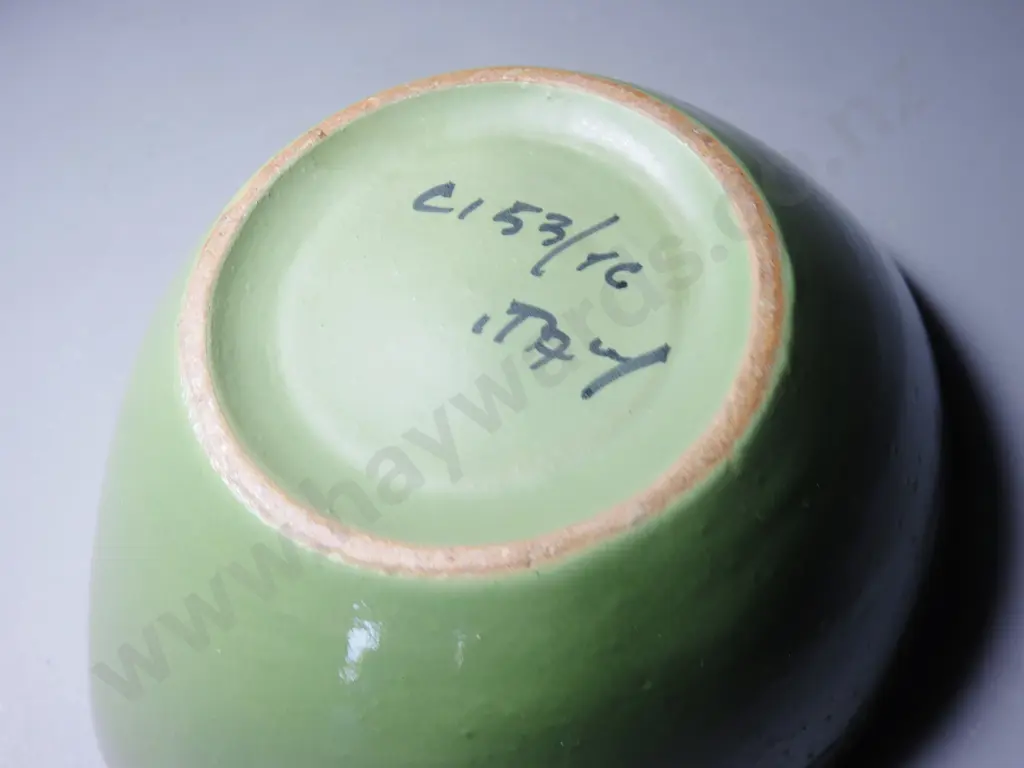 Mid-century Aldo Londi for Bitossi of Italy green bowl Image 1++