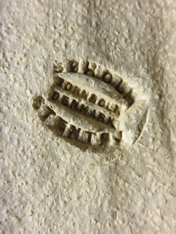 Vintage Scandinavian decorative pottery wall plaque from the Danish studio of Søholm Image 1++