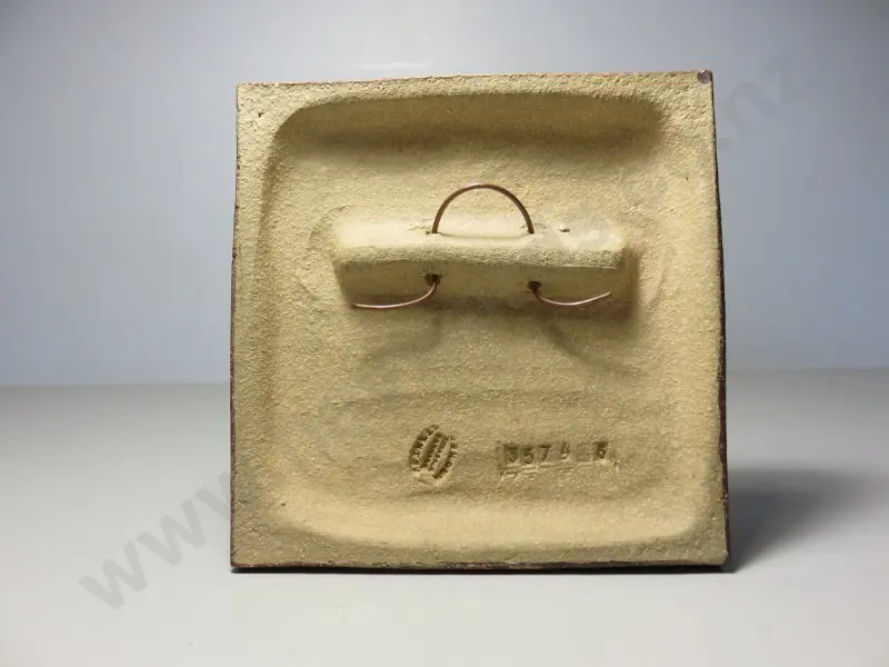 Vintage Scandinavian decorative pottery wall plaque from the Danish studio of Søholm Image 1++