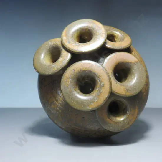 Mid-Century West German studio vase by renowned ceramicist Rudi Stahl