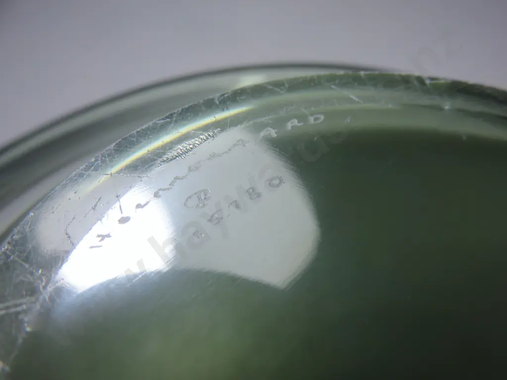 Huge Per Lütken for Holmegaard of Denmark Art glass Tricorn Bowl Image 1++