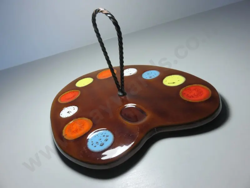 Modernist mid century Picasso era Vallauris artist’s palette cheese / nibble platter Image 1++