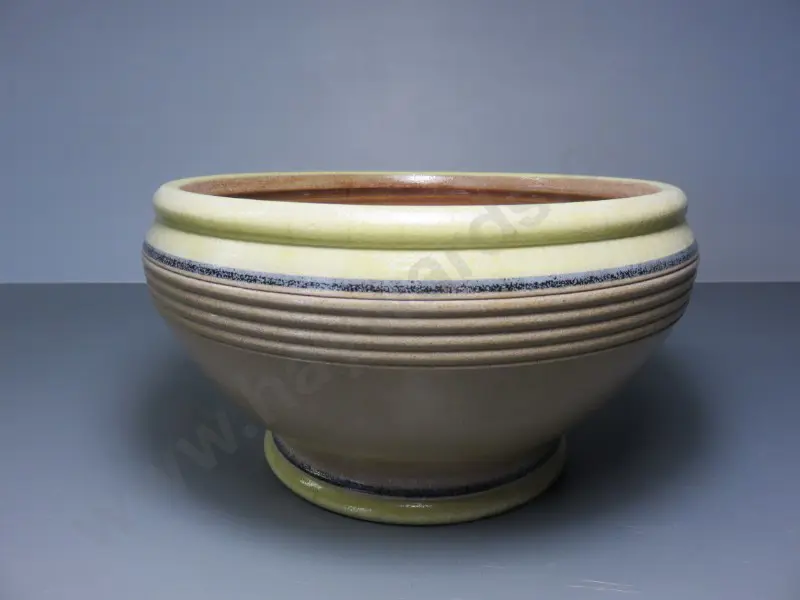 Early 20th century art deco styled Burton pottery bowl Image 1++