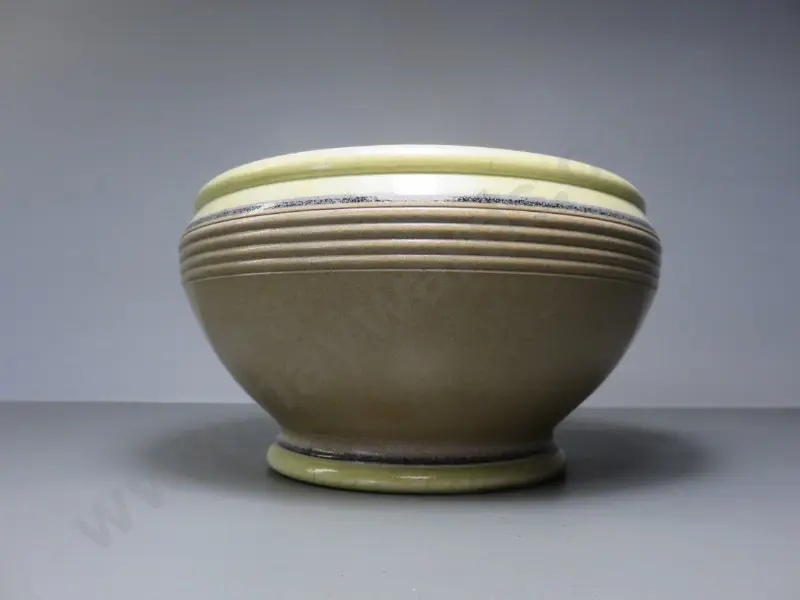 Early 20th century art deco styled Burton pottery bowl Image 1++