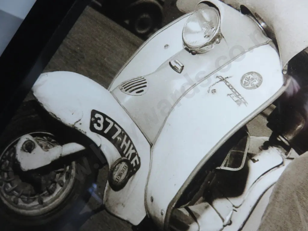 Reproduction Photographic print featuring a 1960’s British Female Scooter Rider Image 1++