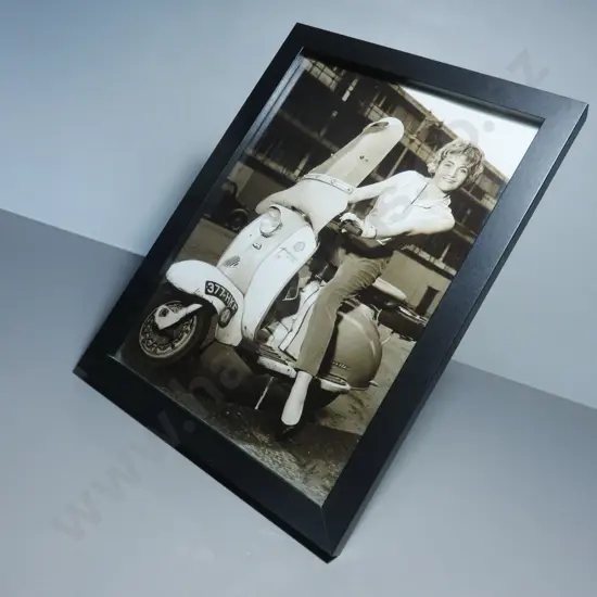 Reproduction Photographic print featuring a 1960’s British Female Scooter Rider