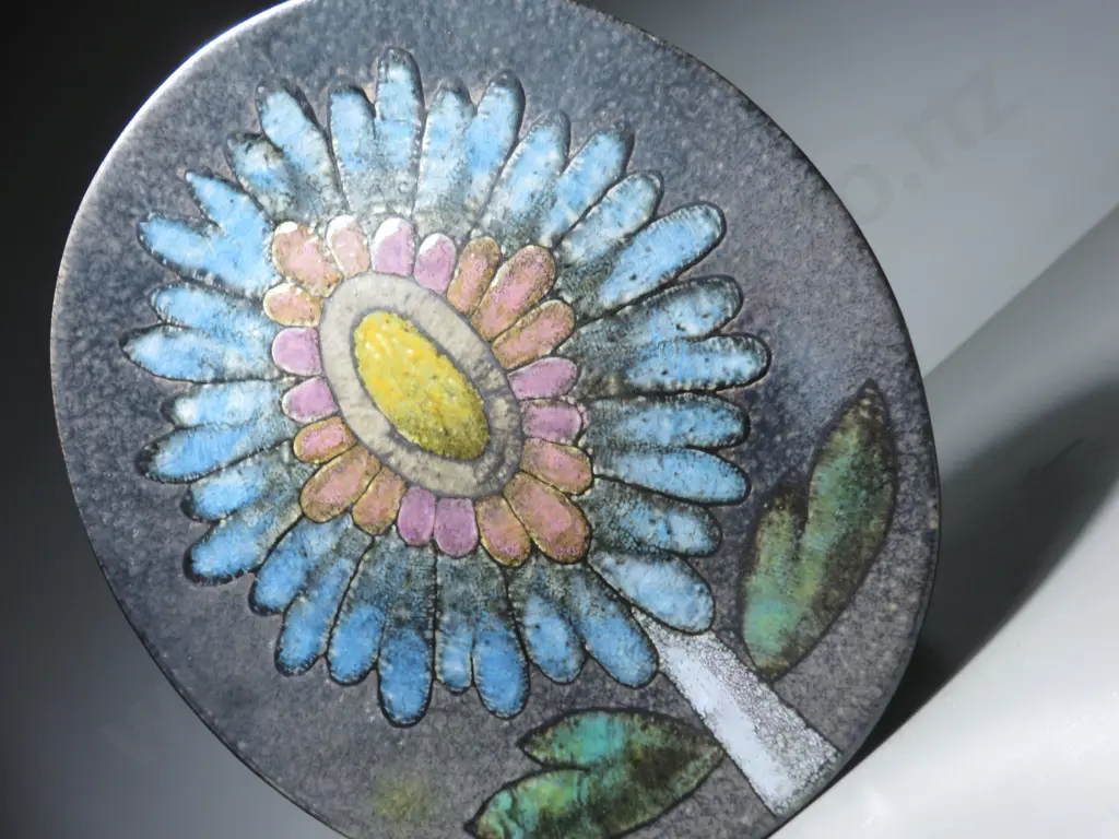 Vintage hand painted Scandinavian decorative plate Image 1++