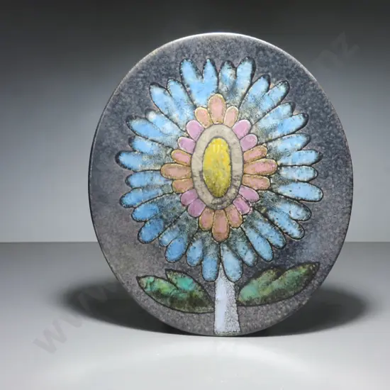 Vintage hand painted Scandinavian decorative plate