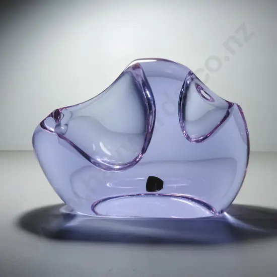Superb Bohemian mid-century art glass sculpture