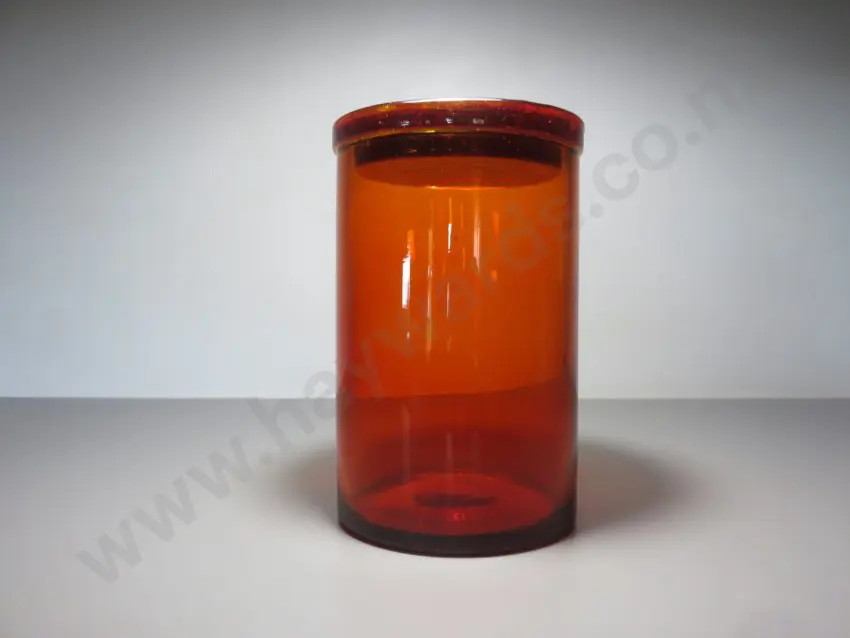 Early blenko art glass “Tobacco Jar” Image 1++