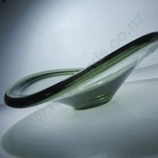 Per Lütken for Holmegaard of Denmark freeform art glass bowl