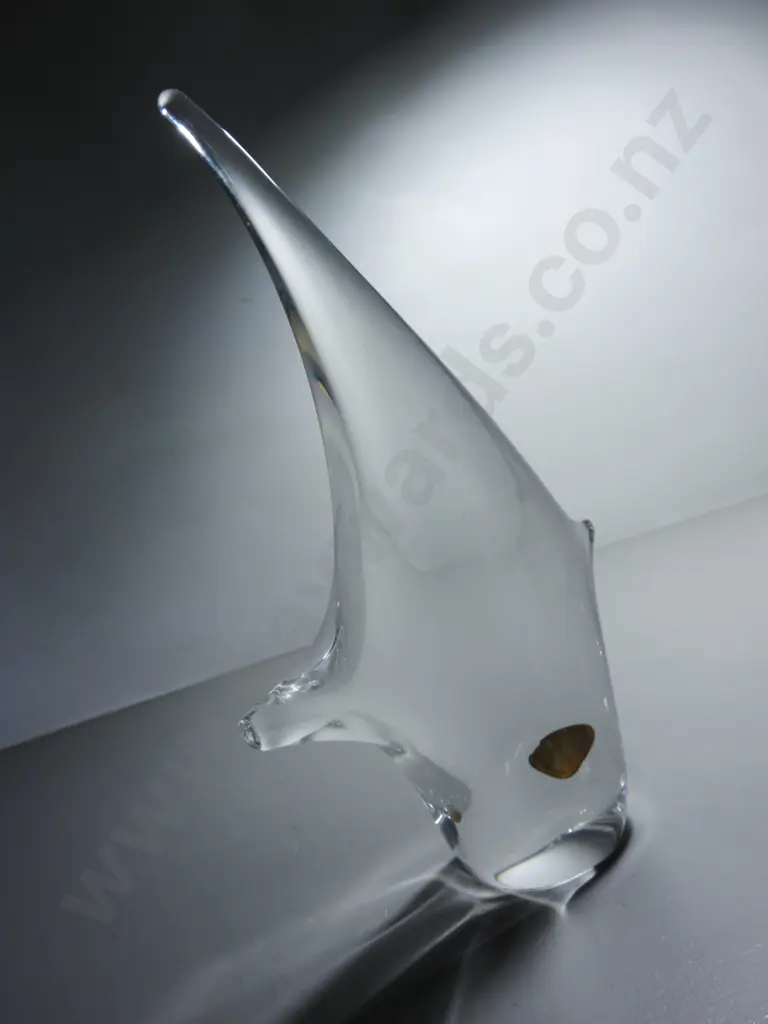 Early modernist FM Konstglas of Sweden art glass sculpture Image 1++
