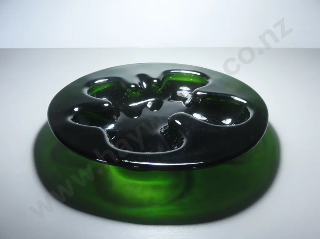 Scandinavian art glass “ikebana” freeform vessel by Michael bang 4 Holmegaard of Denmark Image 1++