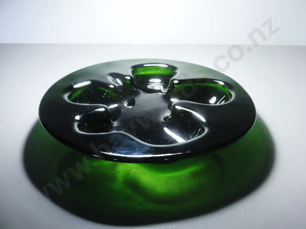Scandinavian art glass “ikebana” freeform vessel by Michael bang 4 Holmegaard of Denmark Image 1++